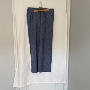 Reitmans Wide Leg Pants in Heathered Navy